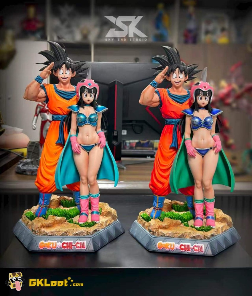 Sky End Studio Dragon Ball Son Goku & Chichi Statue - View 10 Sky End Studio Dragon Ball Son Goku & Chichi Statue - View 10