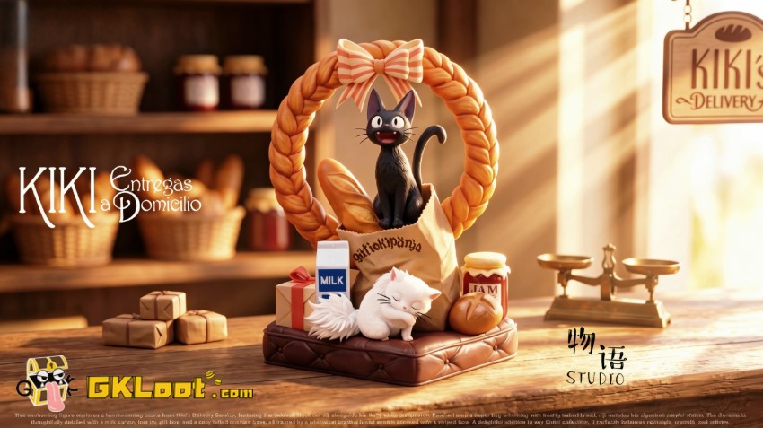 Wu Yu Studio Kiki's Delivery Service Jiji & Lily Statue - View 1 Wu Yu Studio Kiki's Delivery Service Jiji & Lily Statue - View 1
