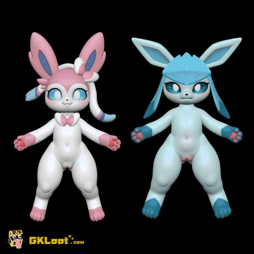 Spirit Demon Studio Pokémon Sylveon & Glaceon - View 1 Spirit Demon Studio Pokémon Sylveon & Glaceon - View 1