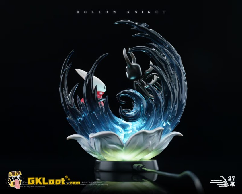 27 Abyss Studio Hollow Knight The Knight & Hornet Statue w/ LED - View 7 27 Abyss Studio Hollow Knight The Knight & Hornet Statue w/ LED - View 7