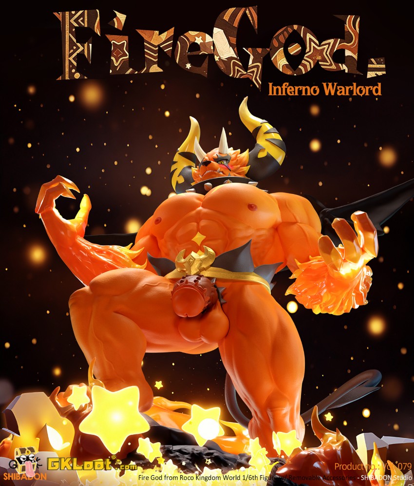 Shibadon Studio 1/6 Roco Kingdom Huoshen Statue w/ LED - View 1 Shibadon Studio 1/6 Roco Kingdom Huoshen Statue w/ LED - View 1