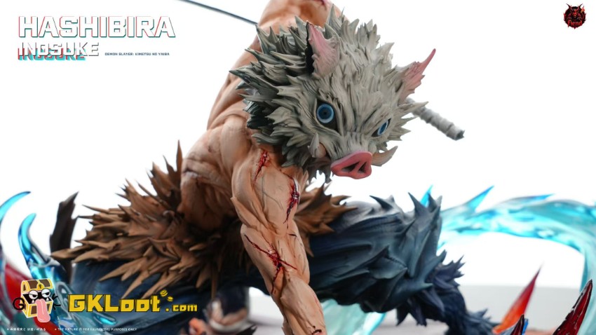 Fiend Studio Demon Slayer Hashibira Inosuke Statue - View 6 Fiend Studio Demon Slayer Hashibira Inosuke Statue - View 6
