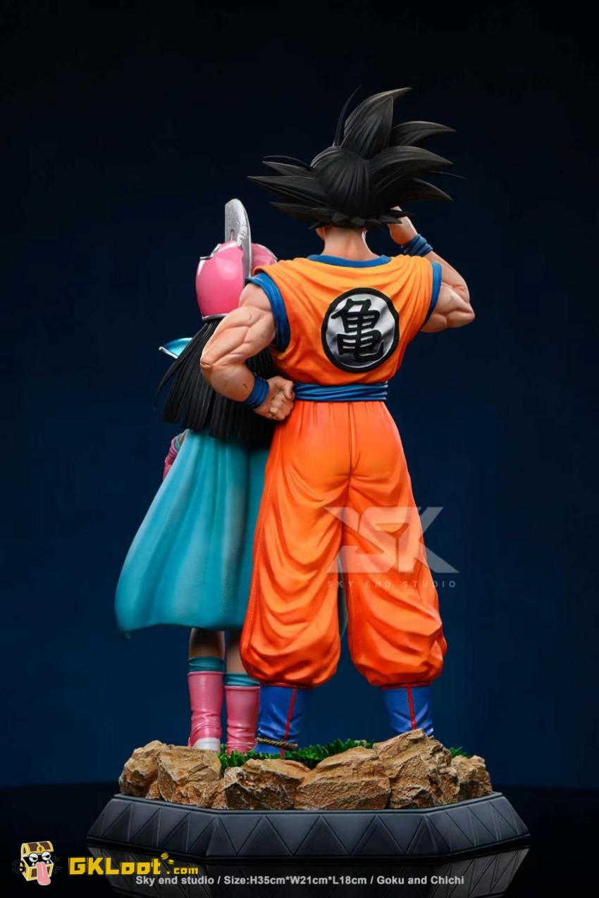 Sky End Studio Dragon Ball Son Goku & Chichi Statue - View 5 Sky End Studio Dragon Ball Son Goku & Chichi Statue - View 5