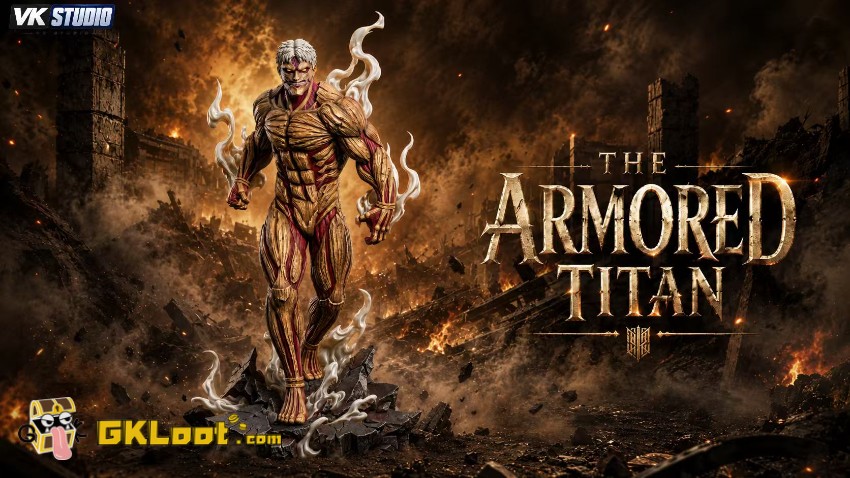 VK Studio Attack on Titan Armored Titan Statue w/ LED - View 3 VK Studio Attack on Titan Armored Titan Statue w/ LED - View 3