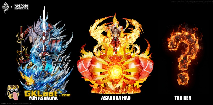 Lue Ying & Demons Studio Shaman King Hao Asakura Statue w/ LED - View 10 Lue Ying & Demons Studio Shaman King Hao Asakura Statue w/ LED - View 10