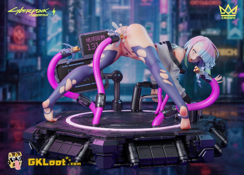 Crown Studio 1/6 Cyberpunk: Edgerunners Lucyna Kushinada Statue - View 8 Crown Studio 1/6 Cyberpunk: Edgerunners Lucyna Kushinada Statue - View 8