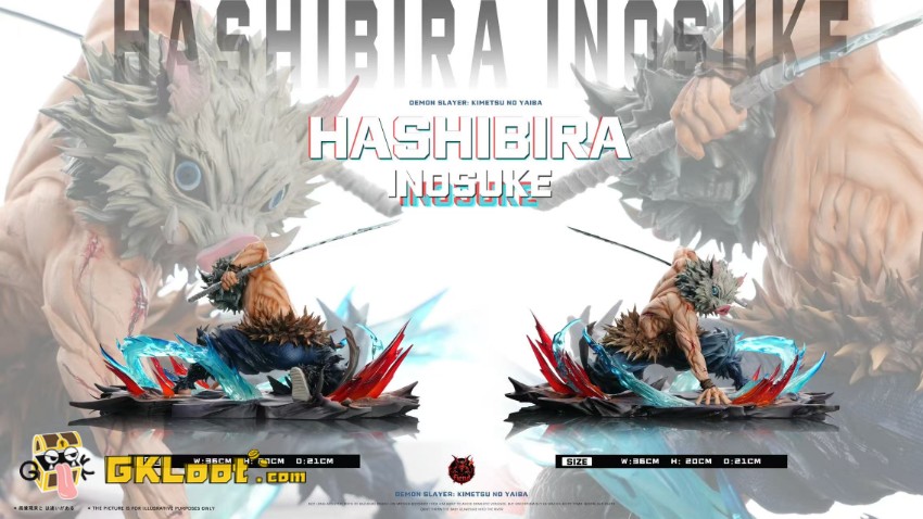 Fiend Studio Demon Slayer Hashibira Inosuke Statue - View 5 Fiend Studio Demon Slayer Hashibira Inosuke Statue - View 5