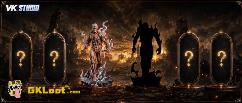 VK Studio Attack on Titan Armored Titan Statue w/ LED - View 4 VK Studio Attack on Titan Armored Titan Statue w/ LED - View 4
