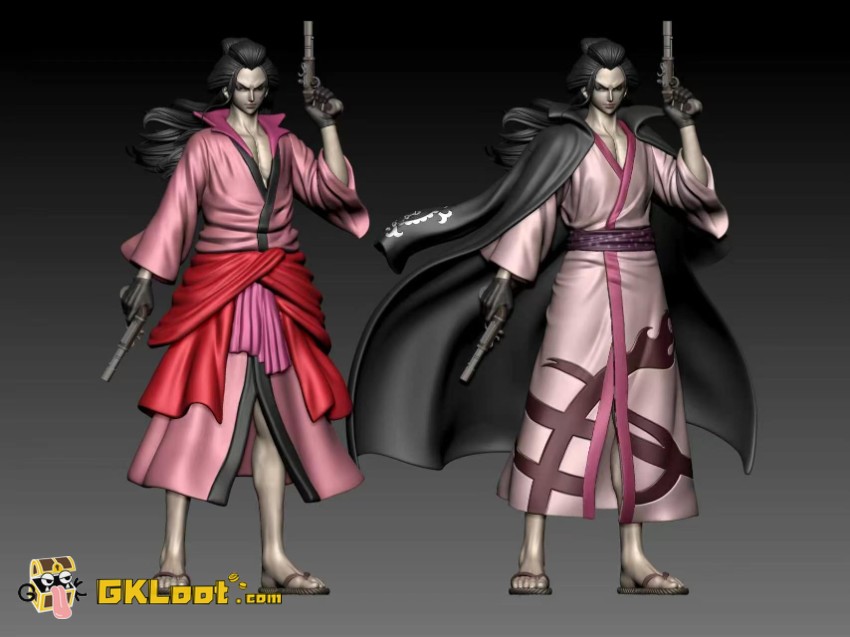 Dragon Tiger & Ghost Studio One Piece Nine Red Scabbards & Izou Statue - View 2 Dragon Tiger & Ghost Studio One Piece Nine Red Scabbards & Izou Statue - View 2