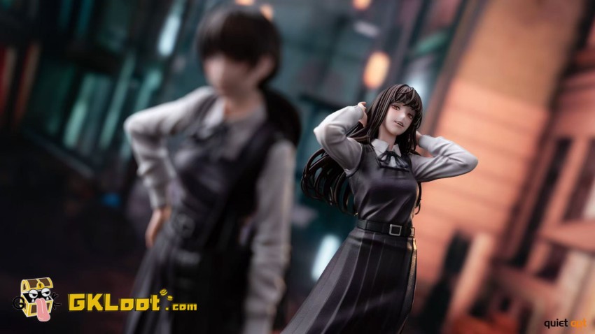 QuietArt Studio 1/6 Chainsaw Man Mitaka Asa & Yoru Statue - View 2 QuietArt Studio 1/6 Chainsaw Man Mitaka Asa & Yoru Statue - View 2