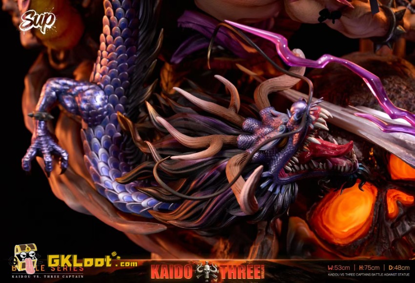 Sup Studio One Piece Kaidou VS Three Captains Statue - View 9 Sup Studio One Piece Kaidou VS Three Captains Statue - View 9