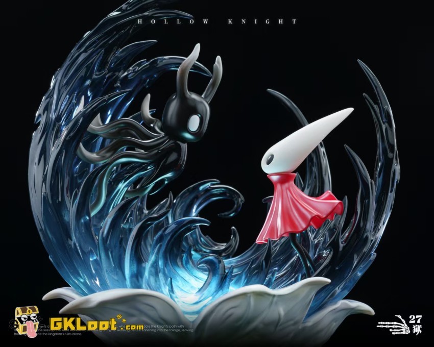 27 Abyss Studio Hollow Knight The Knight & Hornet Statue w/ LED - View 6 27 Abyss Studio Hollow Knight The Knight & Hornet Statue w/ LED - View 6