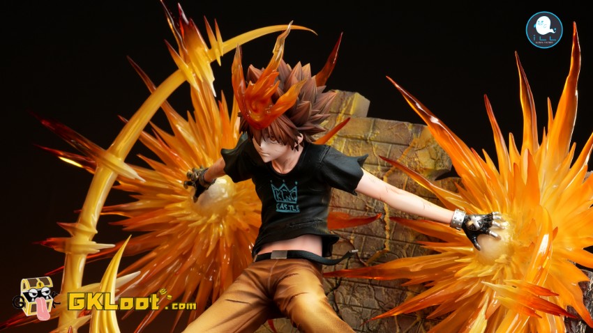 ILL Studio Katekyo Hitman Reborn Tsunayoshi Sawada Statue w/ LED - View 4 ILL Studio Katekyo Hitman Reborn Tsunayoshi Sawada Statue w/ LED - View 4
