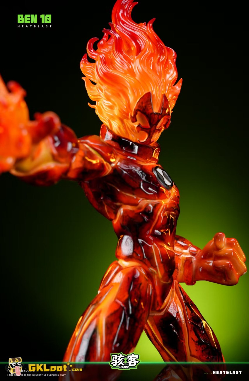 HAIKE Studio Ben 10 Heatblast & Diamondhead Statue - View 11 HAIKE Studio Ben 10 Heatblast & Diamondhead Statue - View 11