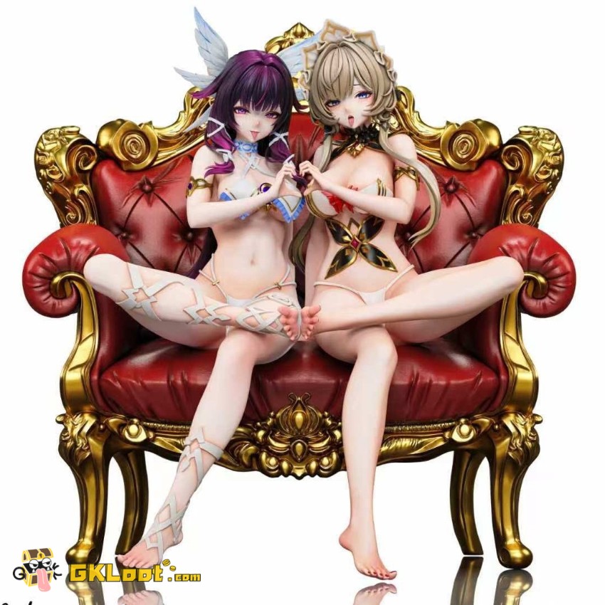 Fifteen Studio 1/4 Genshin Impact Columbina Hyposelenia & Sandrone Statue - View 1 Fifteen Studio 1/4 Genshin Impact Columbina Hyposelenia & Sandrone Statue - View 1