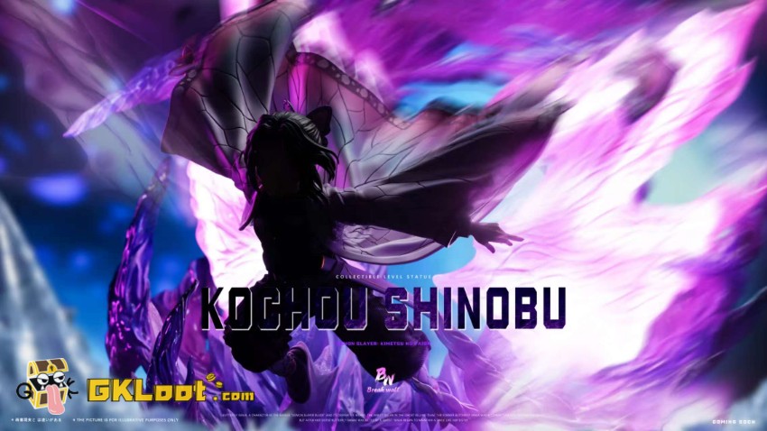 Breakwall Studio 1/6 Demon Slayer Kochou Shinobu Statue w/ LED - View 3 Breakwall Studio 1/6 Demon Slayer Kochou Shinobu Statue w/ LED - View 3