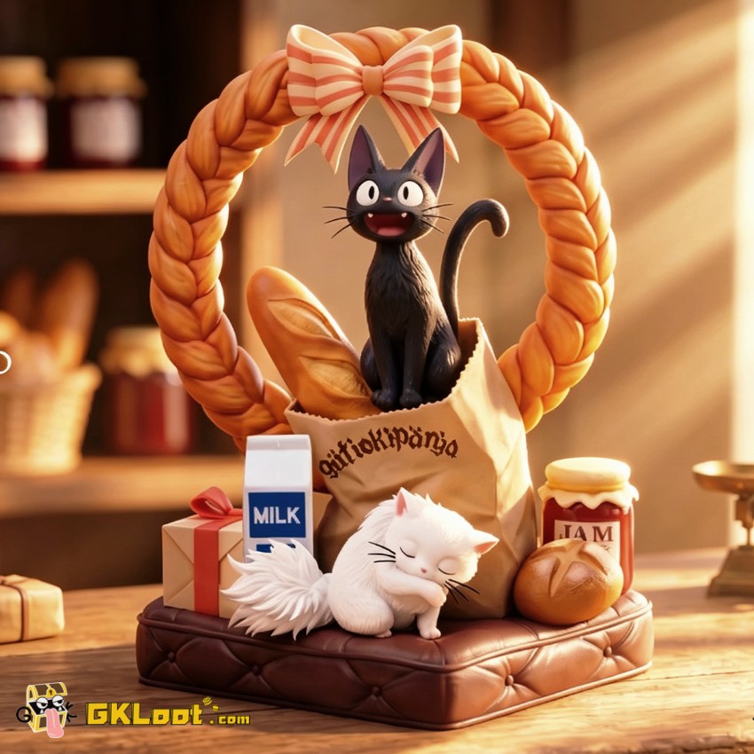 Wu Yu Studio Kiki's Delivery Service Jiji & Lily Statue - View 2 Wu Yu Studio Kiki's Delivery Service Jiji & Lily Statue - View 2