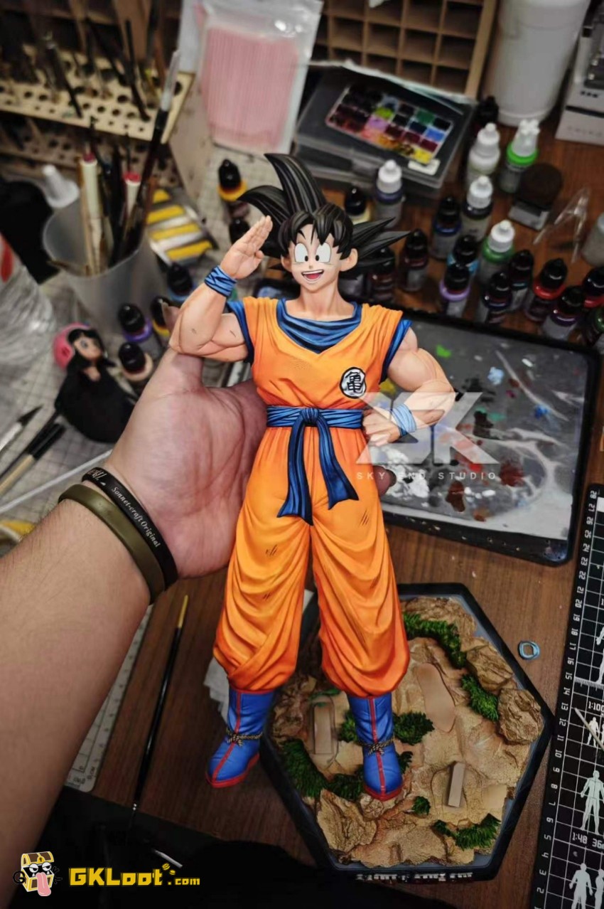 Sky End Studio Dragon Ball Son Goku & Chichi Statue - View 12 Sky End Studio Dragon Ball Son Goku & Chichi Statue - View 12