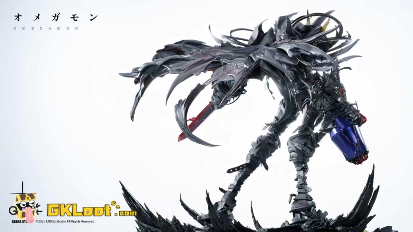 Cross Studio Digimon Adventure Omegamon Zwart Defeat Statue - View 13 Cross Studio Digimon Adventure Omegamon Zwart Defeat Statue - View 13