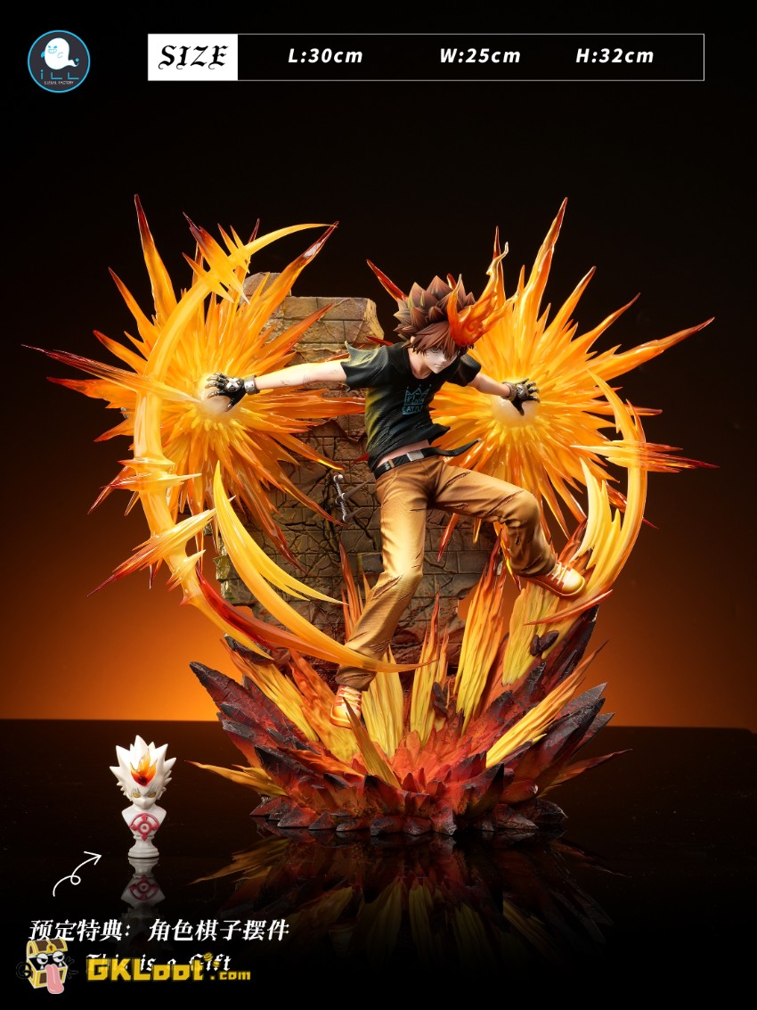 ILL Studio Katekyo Hitman Reborn Tsunayoshi Sawada Statue w/ LED - View 2 ILL Studio Katekyo Hitman Reborn Tsunayoshi Sawada Statue w/ LED - View 2