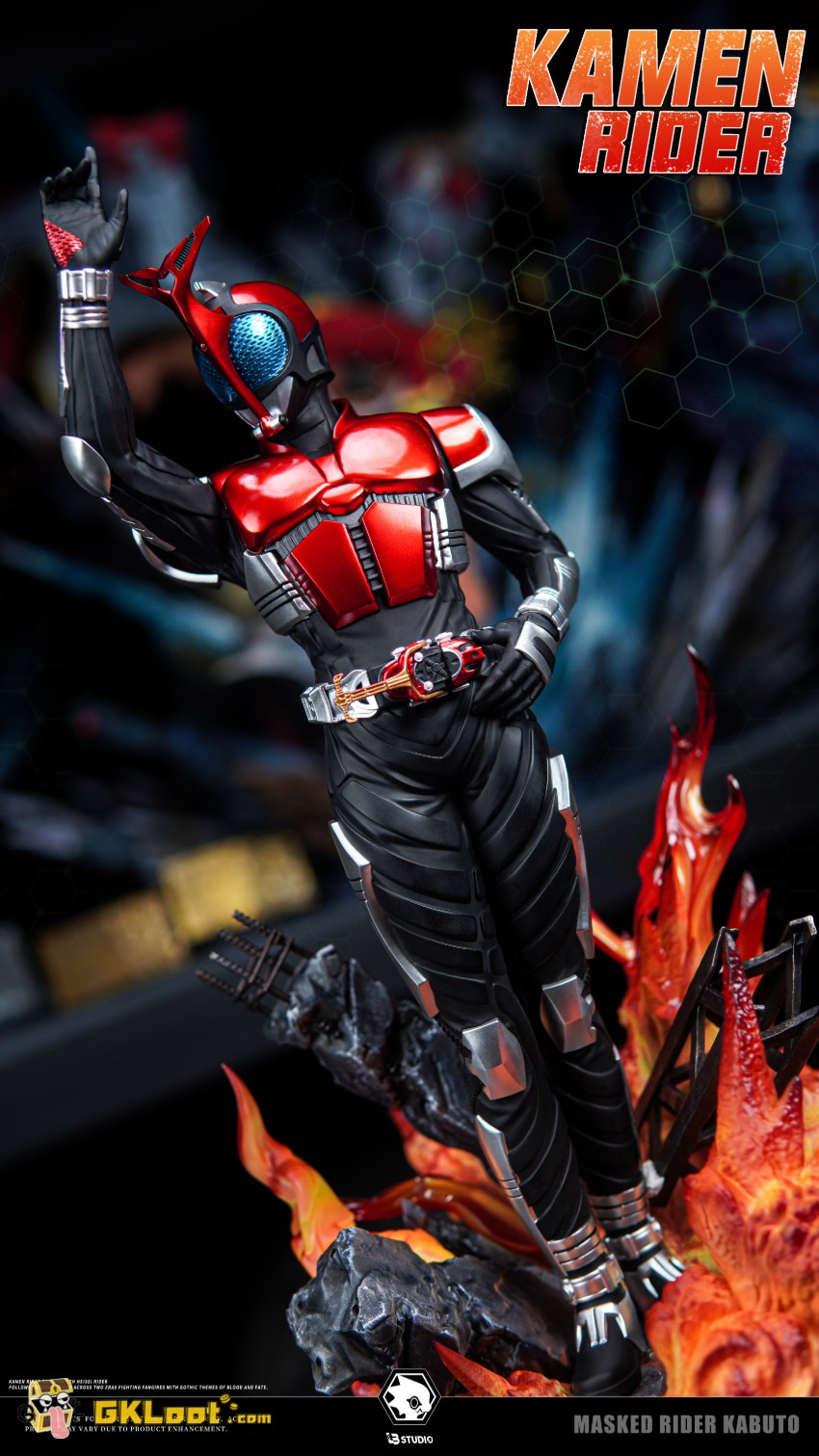 LB Studio Kamen Rider Kabuto Rider Form Statue - View 2 LB Studio Kamen Rider Kabuto Rider Form Statue - View 2