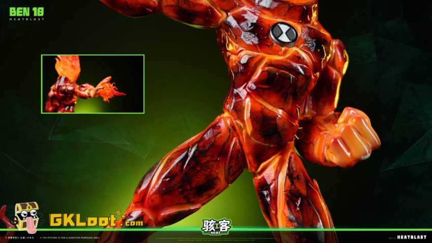 HAIKE Studio Ben 10 Heatblast & Diamondhead Statue - View 15 HAIKE Studio Ben 10 Heatblast & Diamondhead Statue - View 15