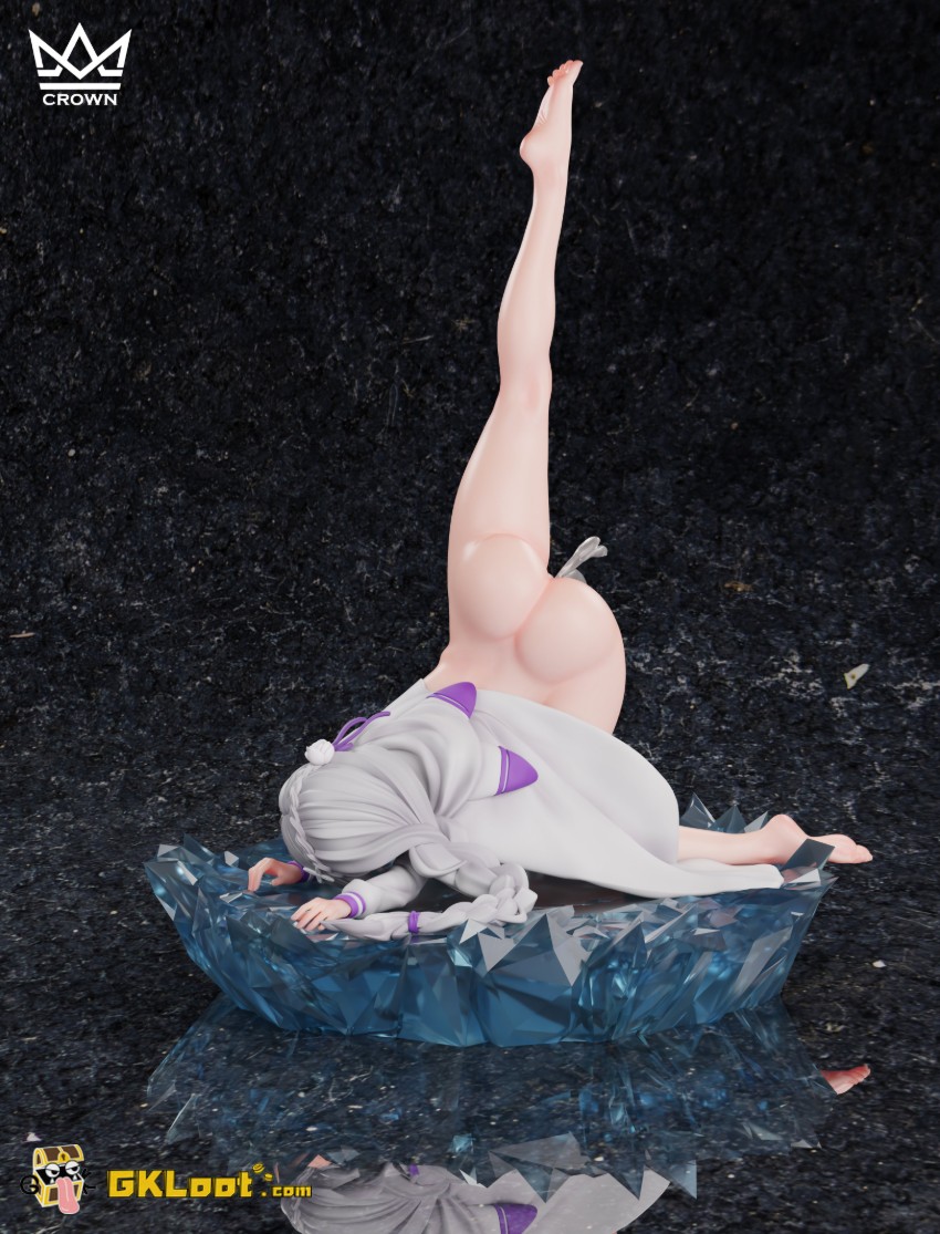 Crown Studio 1/6 Re:Zero - Starting Life in Another World Emilia Statue - View 4 Crown Studio 1/6 Re:Zero - Starting Life in Another World Emilia Statue - View 4