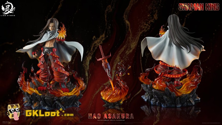 Ling Studio 1/6 Shaman King Hao Asakura Statue w/ LED - View 7 Ling Studio 1/6 Shaman King Hao Asakura Statue w/ LED - View 7