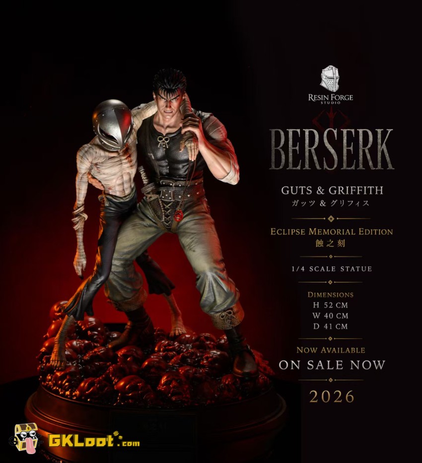Resin Forge Studio 1/4 Berserk Griffith & Guts Statue - View 3 Resin Forge Studio 1/4 Berserk Griffith & Guts Statue - View 3