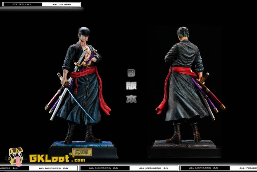 Fit Studio One Piece Roronoa Zoro Statue - View 14 Fit Studio One Piece Roronoa Zoro Statue - View 14