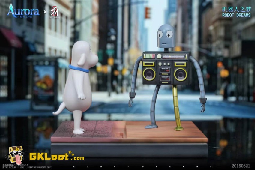 Aurora & SUPER HERO Studio Robot Dreams Dog & Robot Statue - View 8 Aurora & SUPER HERO Studio Robot Dreams Dog & Robot Statue - View 8