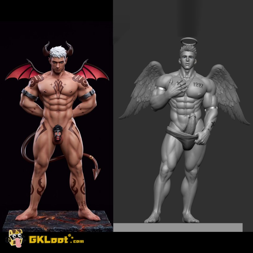 Gentleman Studio 1/6 Original Levien & Morpheus Statue - View 1 Gentleman Studio 1/6 Original Levien & Morpheus Statue - View 1