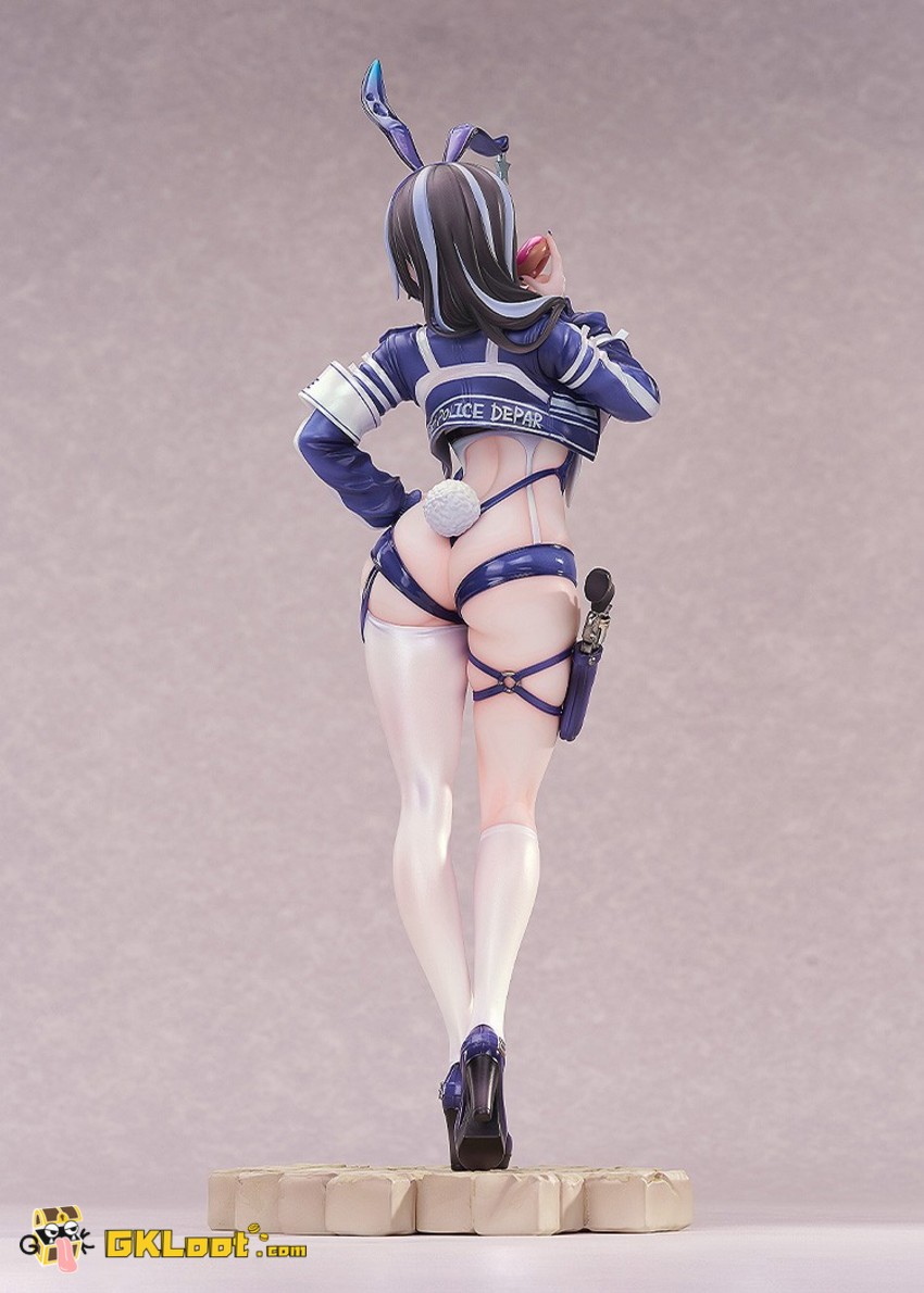 Luminous Box Studio Original Bunny Cops Statue - View 3 Luminous Box Studio Original Bunny Cops Statue - View 3