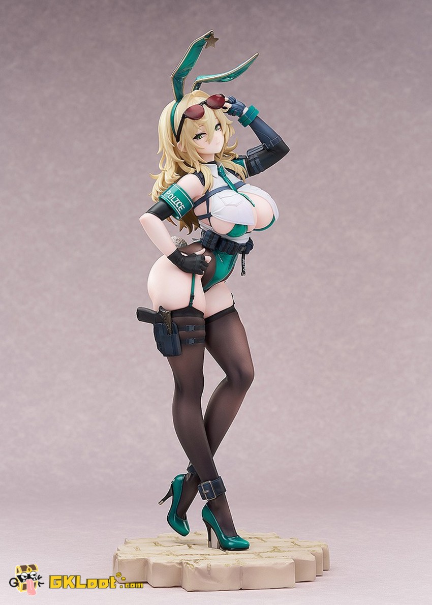 Luminous Box Studio Original Bunny Cops Statue - View 8 Luminous Box Studio Original Bunny Cops Statue - View 8