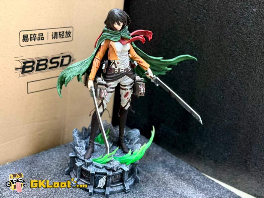 BBSD Studio 1/6 Attack On Titan Mikasa Ackerman Statue - View 1 BBSD Studio 1/6 Attack On Titan Mikasa Ackerman Statue - View 1