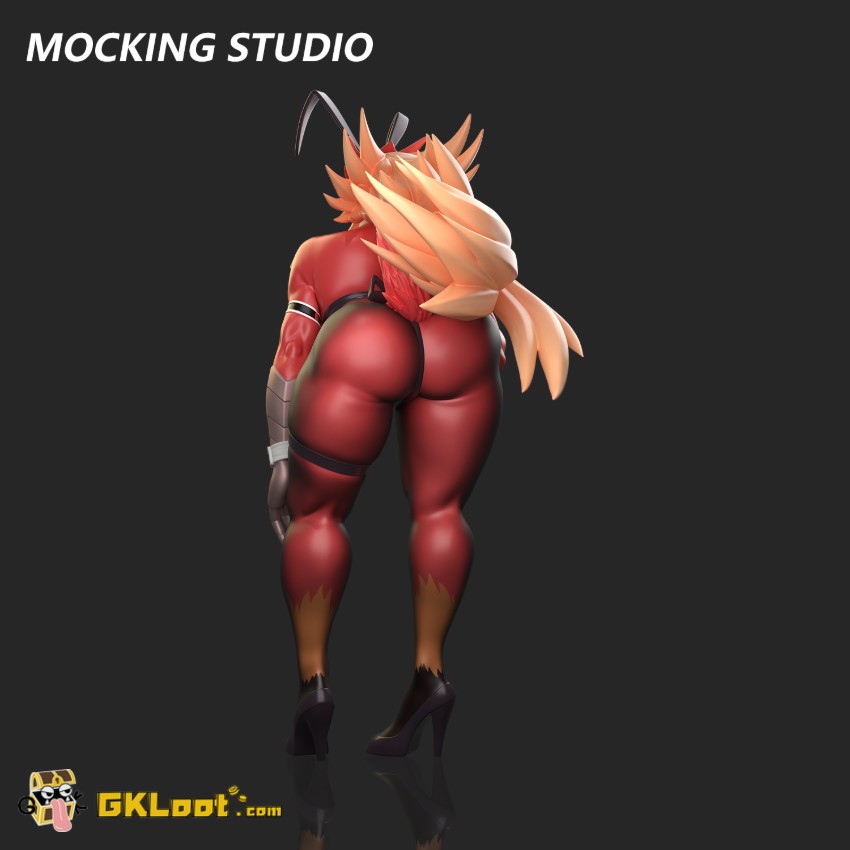 Mocking Studio Pokémon Blaziken Statue - View 5 Mocking Studio Pokémon Blaziken Statue - View 5