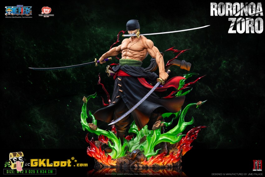 Toei Animation Studio 1/6 One Piece Licensed Roronoa Zoro Statue - View 4 Toei Animation Studio 1/6 One Piece Licensed Roronoa Zoro Statue - View 4