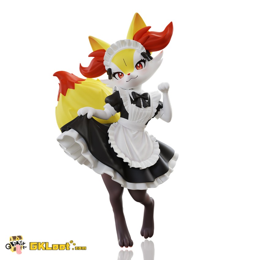 Mocking Studio 1/10 Pokémon Braixen Statue - View 1 Mocking Studio 1/10 Pokémon Braixen Statue - View 1