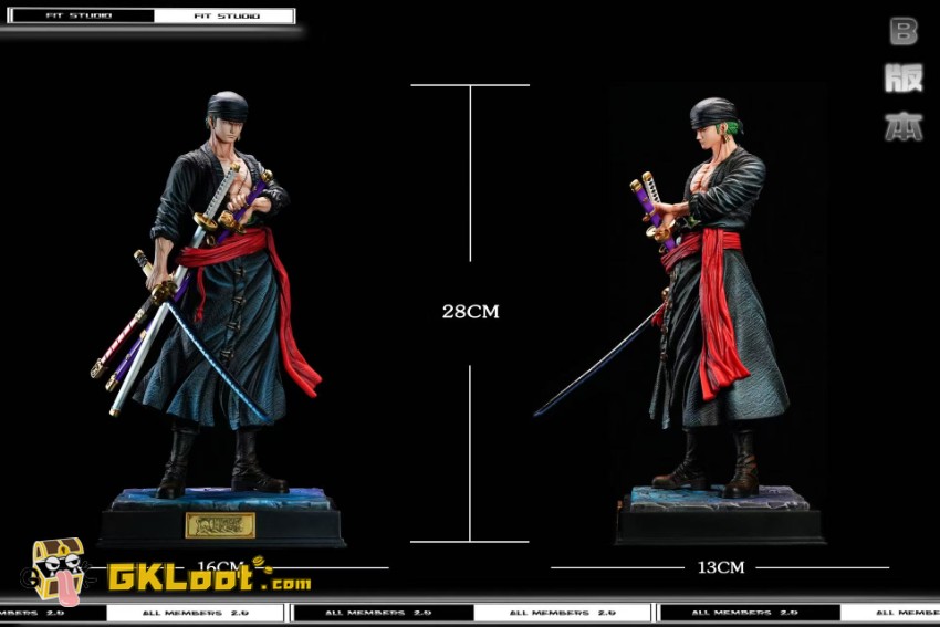 Fit Studio One Piece Roronoa Zoro Statue - View 13 Fit Studio One Piece Roronoa Zoro Statue - View 13
