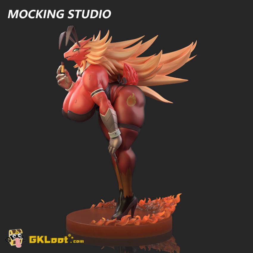 Mocking Studio Pokémon Blaziken Statue - View 11 Mocking Studio Pokémon Blaziken Statue - View 11