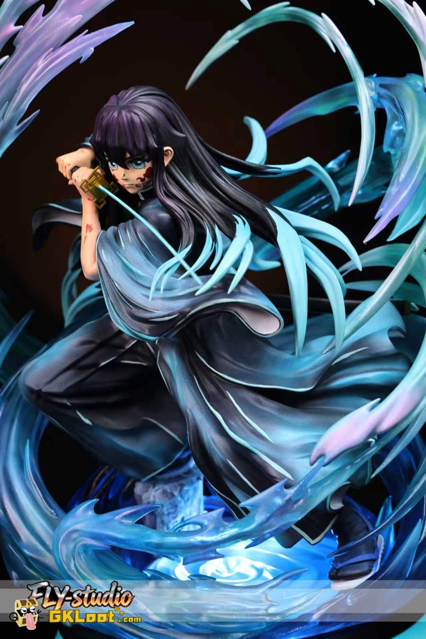 FLY Studio 1/6 Demon Slayer Tokitou Muichirou Statue w/ LED - View 5 FLY Studio 1/6 Demon Slayer Tokitou Muichirou Statue w/ LED - View 5
