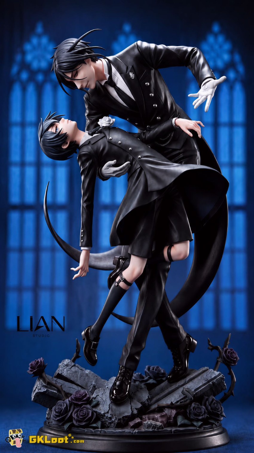 LIAN Studio 1/6 Black Butler Ciel Phantomhive & Sebastian Michaelis Statue - View 2 LIAN Studio 1/6 Black Butler Ciel Phantomhive & Sebastian Michaelis Statue - View 2