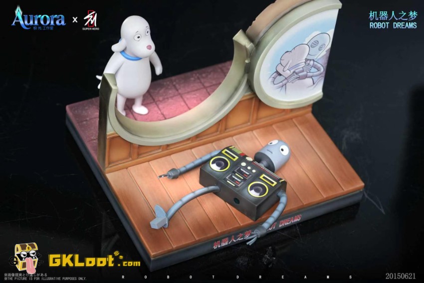 Aurora & SUPER HERO Studio Robot Dreams Dog & Robot Statue - View 7 Aurora & SUPER HERO Studio Robot Dreams Dog & Robot Statue - View 7