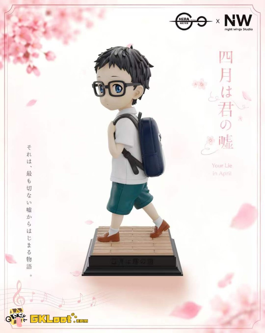 Night Wing & Hera Studio Your Lie in April Miyazono Kaori & Arima Kousei Statue - View 3 Night Wing & Hera Studio Your Lie in April Miyazono Kaori & Arima Kousei Statue - View 3