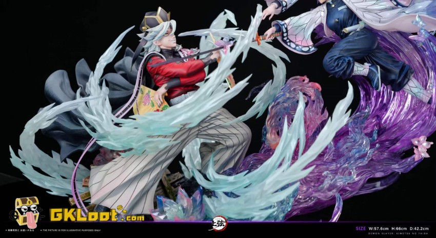 Shang Xian Studio Demon Slayer Kochou Shinobu vs Doma Statue - View 7 Shang Xian Studio Demon Slayer Kochou Shinobu vs Doma Statue - View 7