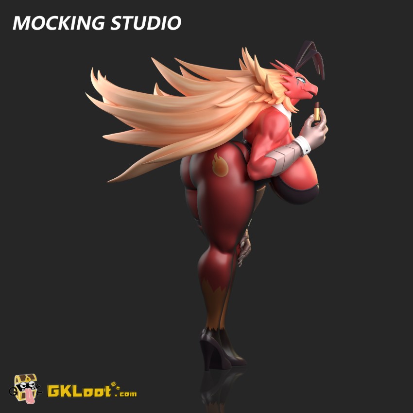 Mocking Studio Pokémon Blaziken Statue - View 3 Mocking Studio Pokémon Blaziken Statue - View 3