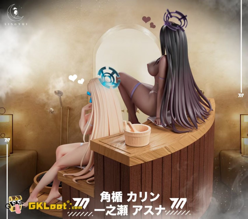 Ling Yue Studio 1/6 Blue Archive Kakudate Karin & Ichinose Asuna Statue - View 12 Ling Yue Studio 1/6 Blue Archive Kakudate Karin & Ichinose Asuna Statue - View 12