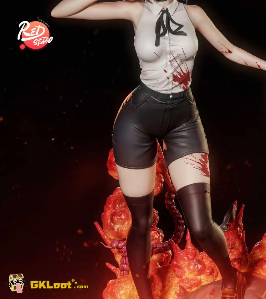 Red Studio Chainsaw Man Reze Statue - View 5 Red Studio Chainsaw Man Reze Statue - View 5