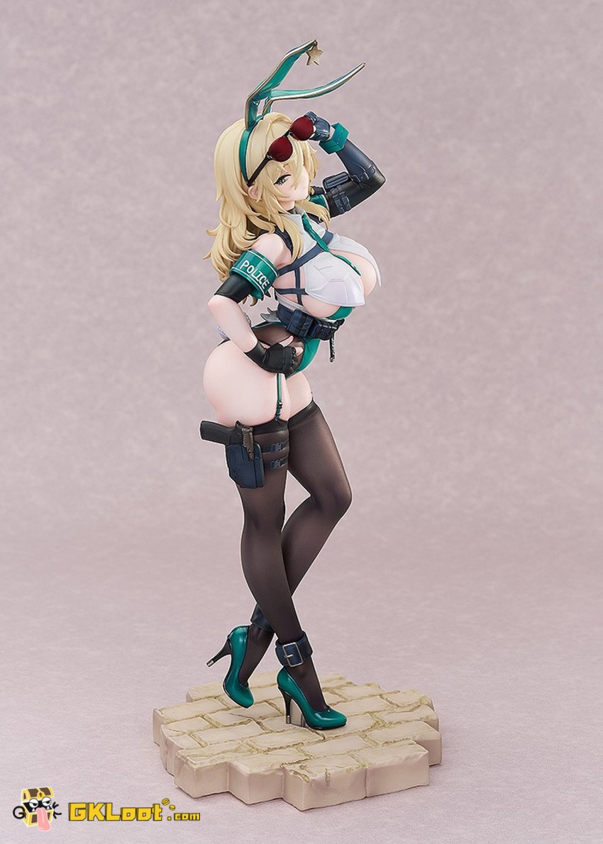Luminous Box Studio Original Bunny Cops Statue - View 6 Luminous Box Studio Original Bunny Cops Statue - View 6