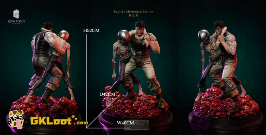 Resin Forge Studio 1/4 Berserk Griffith & Guts Statue - View 2 Resin Forge Studio 1/4 Berserk Griffith & Guts Statue - View 2